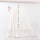 Womens Single Breasted Chiffon White A-line Decorative Skirt